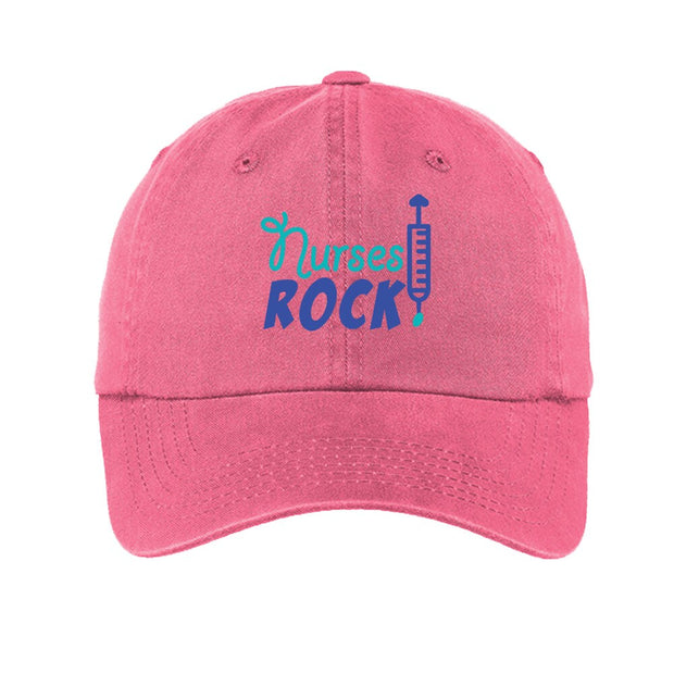 Embroidered Nurses Rock Baseball Hat I RN Baseball Cap I Healthcare Hat - scrubcapsusa