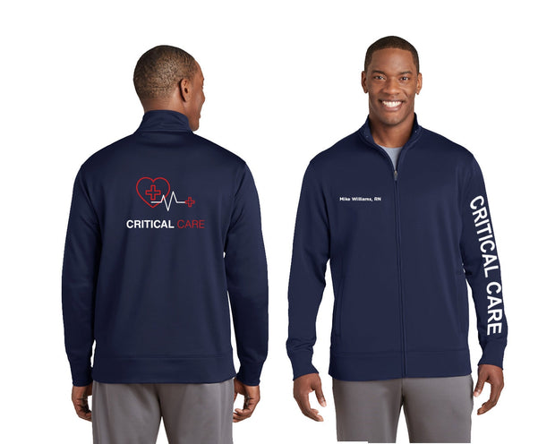 Men Critical Care Jacket I Critical Care Personalized Jacket - scrubcapsusa